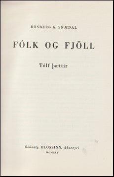 Fólk og fjöll # 63706
