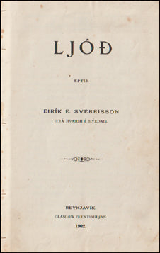 Ljóð eftir Eirík E. Sverrisson # 63757