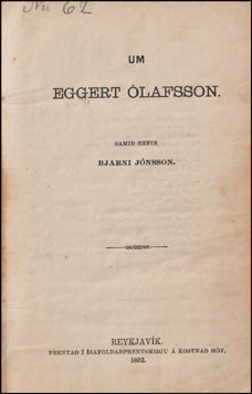 Um Eggert Ólafsson # 63775