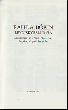 Rauða bókin # 63904