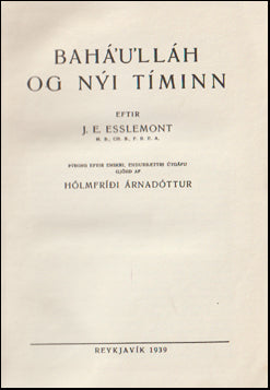 Bahá'u'lláh og nýi tíminn # 63947