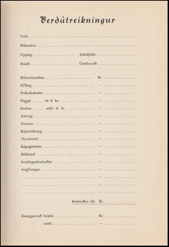 Verðútreikningur # 64115