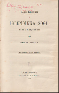 Stutt kenslubók í Íslendinga sögu # 64133