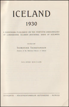 Iceland 1930. A Handbook # 64241