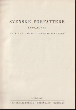 Svenske forfattere i udvalg # 64581