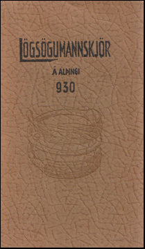 Lögsögumannskjör á Þingvelli 930 # 64588