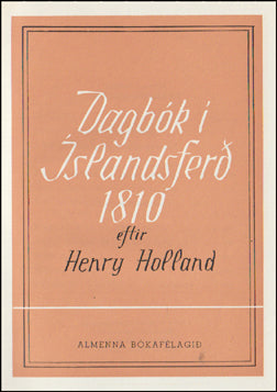 Dagbók úr Íslandsferð 1810 # 64605