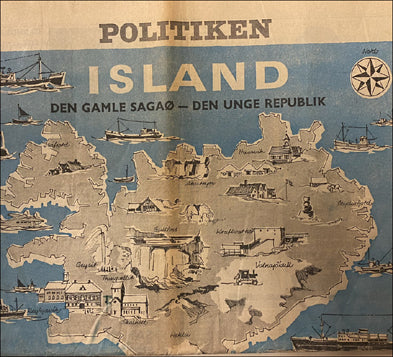 Politiken. Island. Den gamle Sagaø – Den unge Republik # 64933