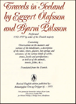 Travels in Iceland by Eggert Ólafsson and Bjarni Pálsson # 65043
