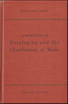 Introduction to Cataloging and the Classification of Books # 65174