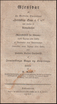 Gjensvar på Hr. Baldvin Einarssons "Foreløbige Svar o.s.v." # 65215