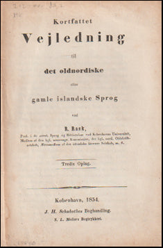 Kortfattet Vejledning til det oldnordiske eller gamle islandske Sprog # 65235