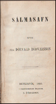 Sálmasafn eptir séra Þorvald Böðvarsson # 65389