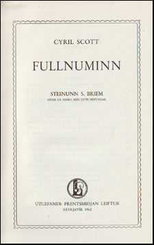 Fullnuminn # 86661