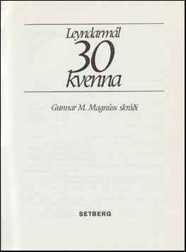 Leyndarmál 30 kvenna # 65495