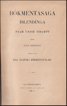 Bókmentasaga Íslendinga # 65503