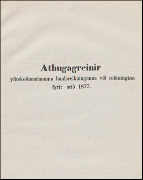 Athugagreinir yfirskoðunarmanna # 66012