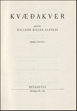 Kvæðakver # 86285