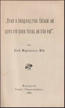 Hvað á húsgangrinn Ísland # 66283