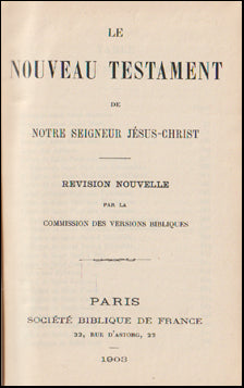 Le nouvau Testament # 66300