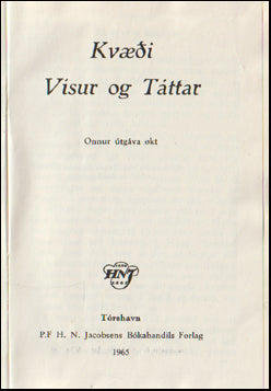 Kvæði. Vísur og Táttar # 66349