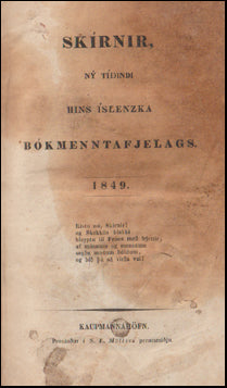 Skírnir. Tuttugasti og þriðji árgangur # 66358