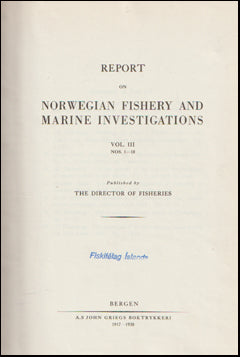 Report on Norwegian Fishery and Marine Investigations # 66404