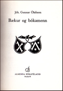 Bækur og bókamenn # 66551