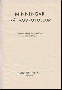 Minningar frá Möðruvöllum # 66656