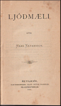 Ljóðmæli eftir Hans Natansson # 66776