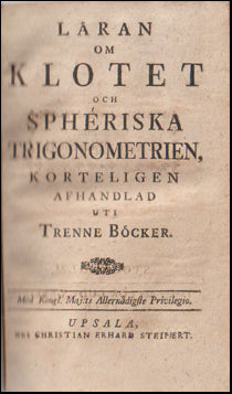Läran om klotet och sphériska trigonometrien # 66817
