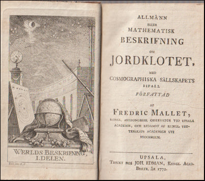 Allmånn eller Mathematisk beskrifning om Jordklotet # 66823