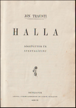Halla. Söguþáttur úr sveitalífinu # 66853