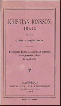 Kristján Jónsson skáld # 66883