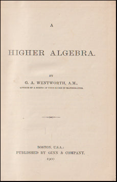 A Higher Algebra # 66906