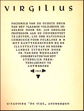 Virgilius. Facsimile van de oudste druk # 66948