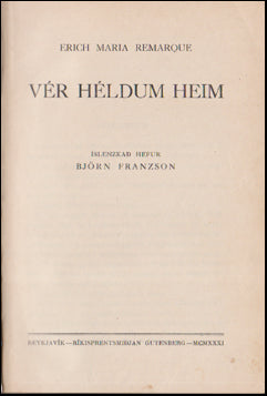 Vér héldum heim # 87802