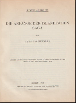 Die anfänge der Isländischen Saga # 70597