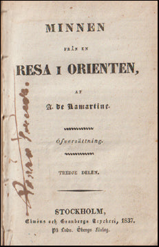 Minnen från en resa i Orienten III-IV # 67334