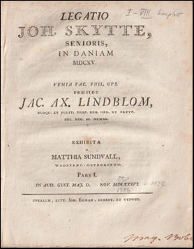 Legatio Joh. Skytte, senioris # 67383