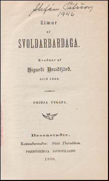 Ýmsar rímur saman í bandi # 67414