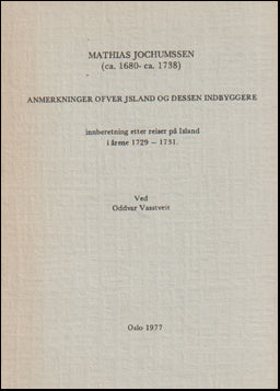 Anmerkninger ofver Jsland og dessen indbyggere # 67511