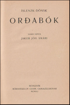 Íslenzk-dönsk orðabók # 67709