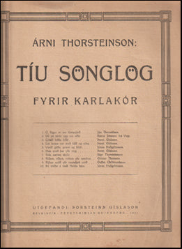 Tíu sönglög fyrir karlakór # 67865