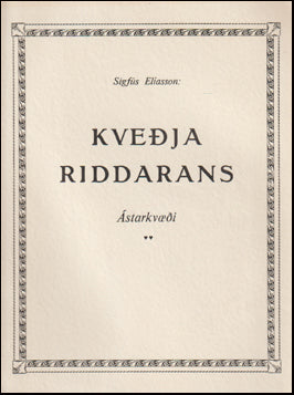 Kveðja riddarans # 67867