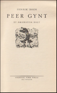 Peer Gynt # 68101
