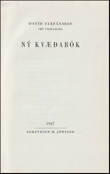 Ný kvæðabók # 84808