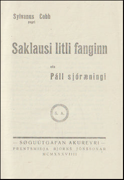 Saklausi litli fanginn eða Páll sjóræningi # 68549
