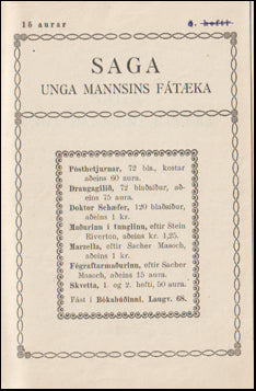 Saga unga mannsins fátæka # 68601