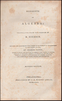 Elements of Algebra # 68810